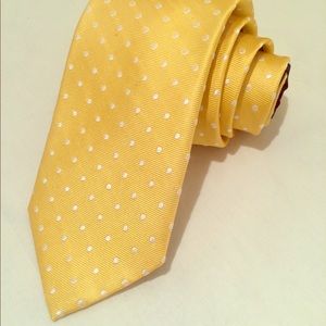 Tommy Hilfiger yellow w/polka dots tie